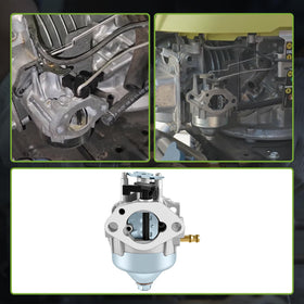 CARBBIA spark plug pictured with carburetor label showing included tune-up convenience
