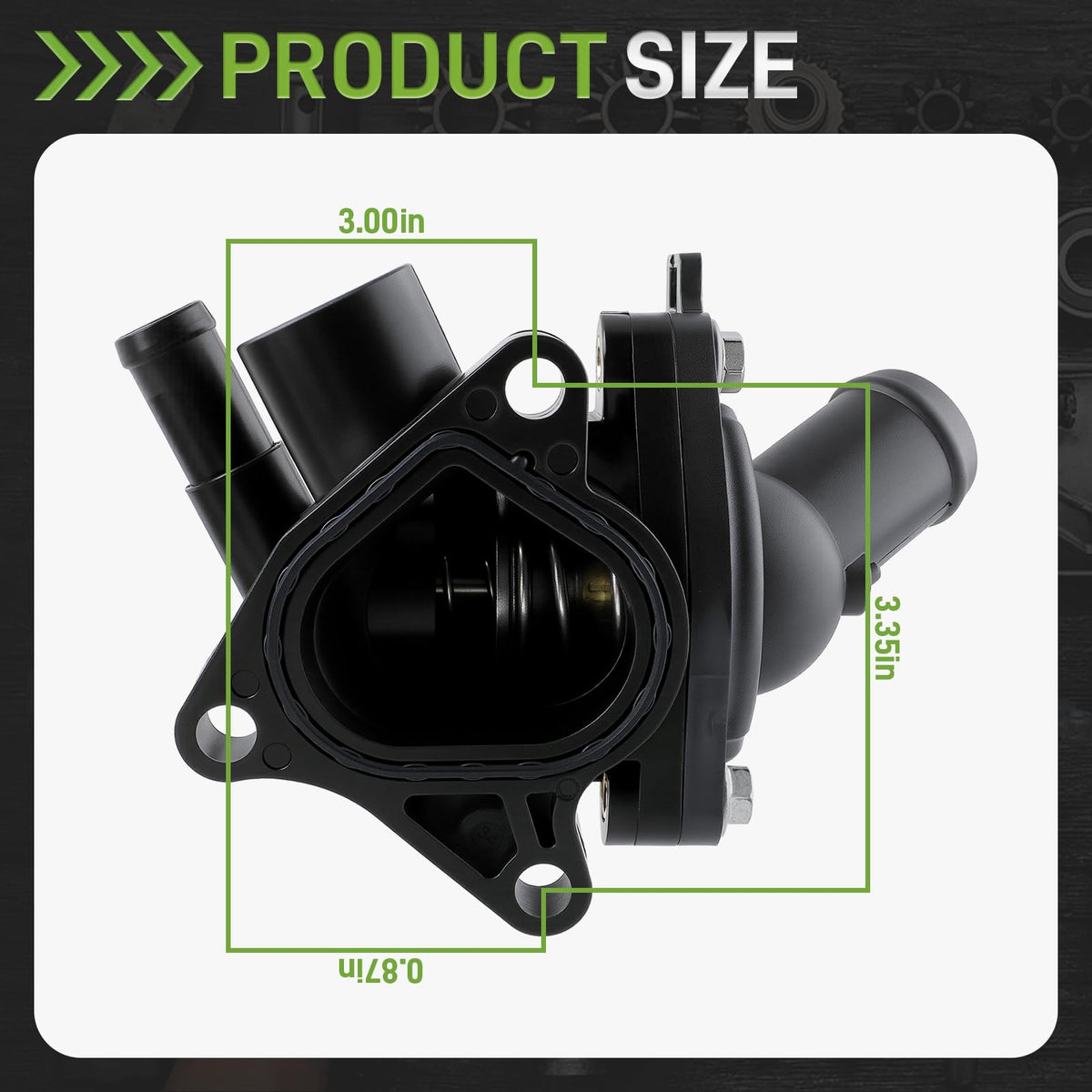 CARBBIA rear detail of housing showing mounting bosses and precise alignment benefit