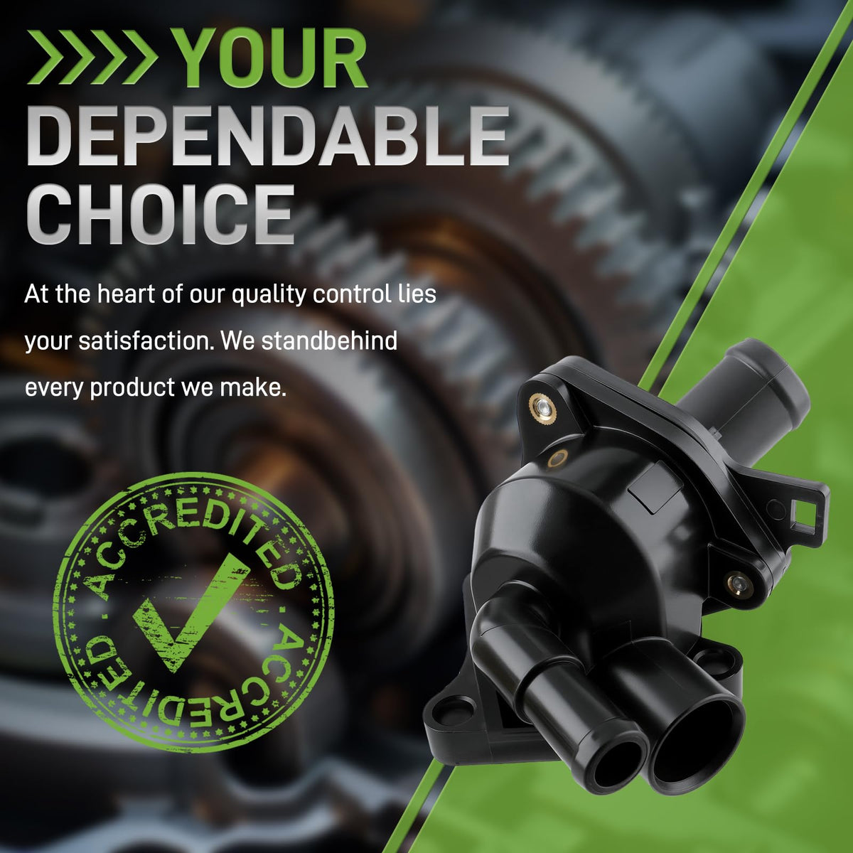 CARBBIA installed in engine bay demonstrating correct fit and restored coolant flow