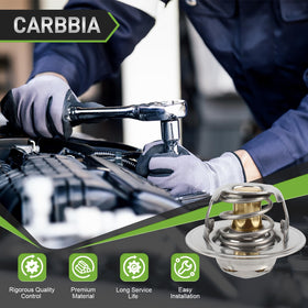 CARBBIA thermostat installed in housing for improved temperature control