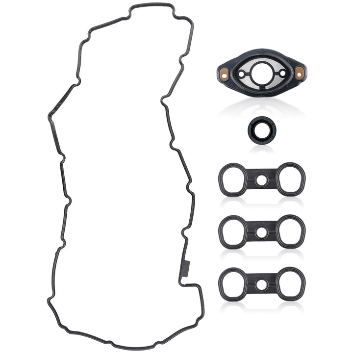 CARBBIA valve cover gasket front packaging showing kit and benefits