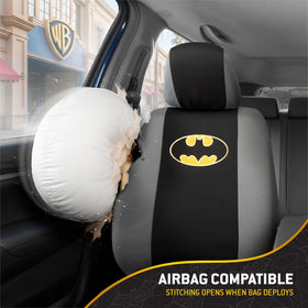 Carbella Batman lifestyle shot in vehicle adding personality and protection