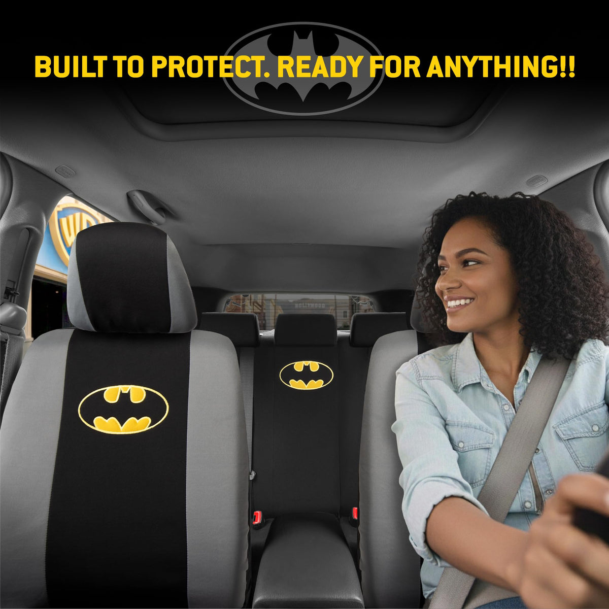 Carbella Batman rear bench cover protecting seats and style