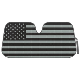 Carbella BDK front view showing American flag design and full windshield coverage benefit