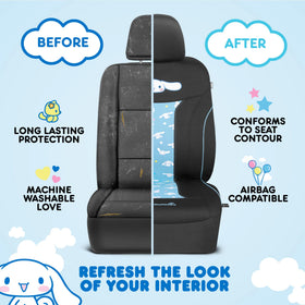 Carbella Cinnamoroll care label close-up showing washability benefits