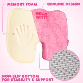 Carbella Hello Kitty used on an airplane seat improving travel comfort