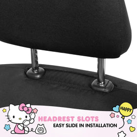 Carbella Hello Kitty back of seat showing full coverage and secure fit