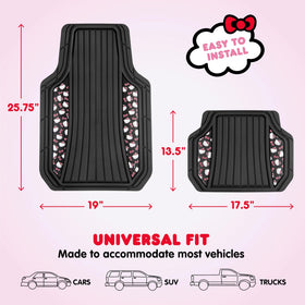 Carbella Hello Kitty close-up of grooves trapping dirt and moisture