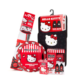 Carbella Hello Kitty floor mats front and rear protecting carpet from dirt and spills