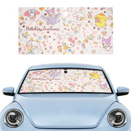 Carbella Hello Kitty front view showing full Sanrio character coverage and fun style