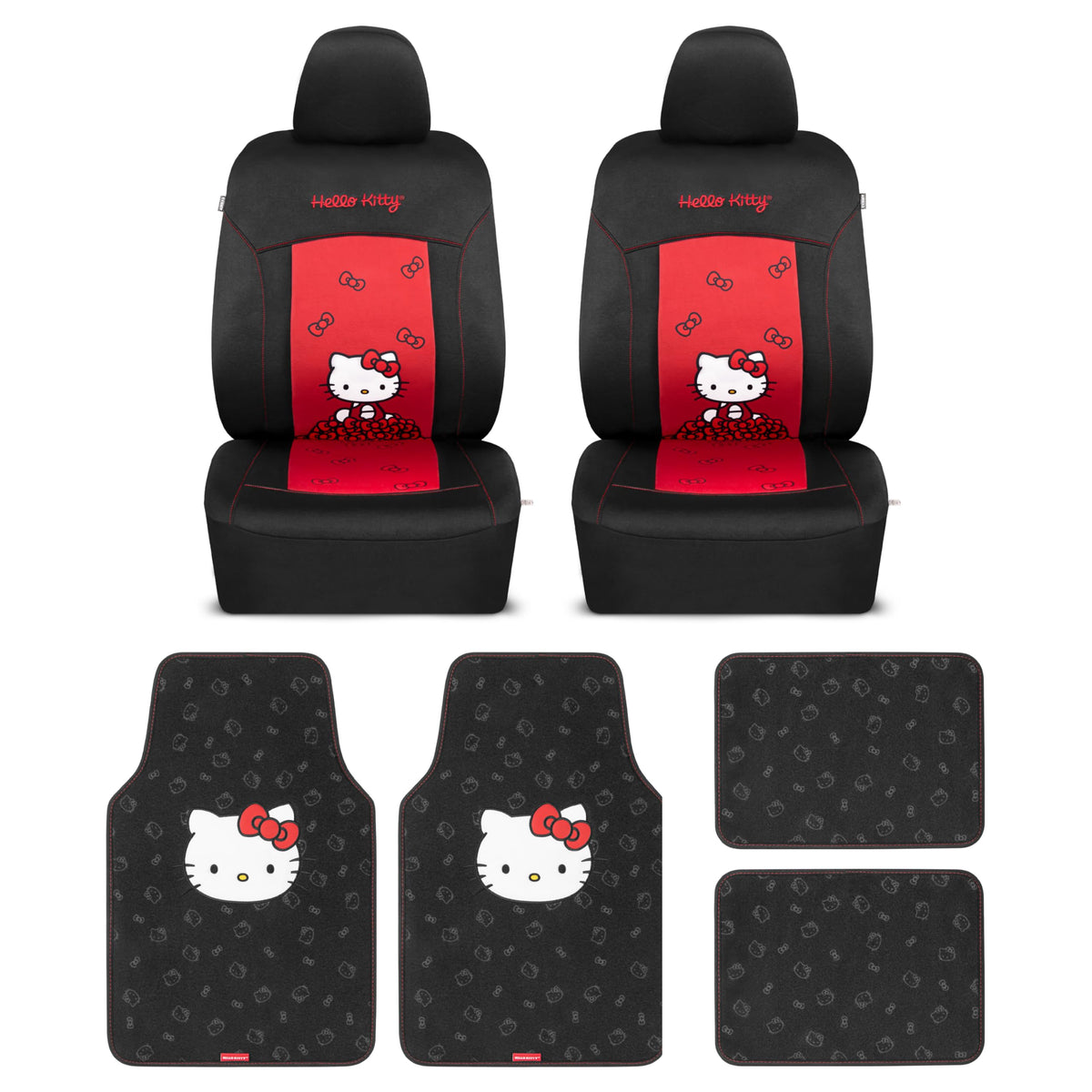 Carbella Hello Kitty front seat cover shows stylish protection and comfort