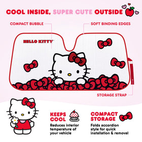 Carbella Hello Kitty full interior lifestyle view creating a coordinated kawaii cabin