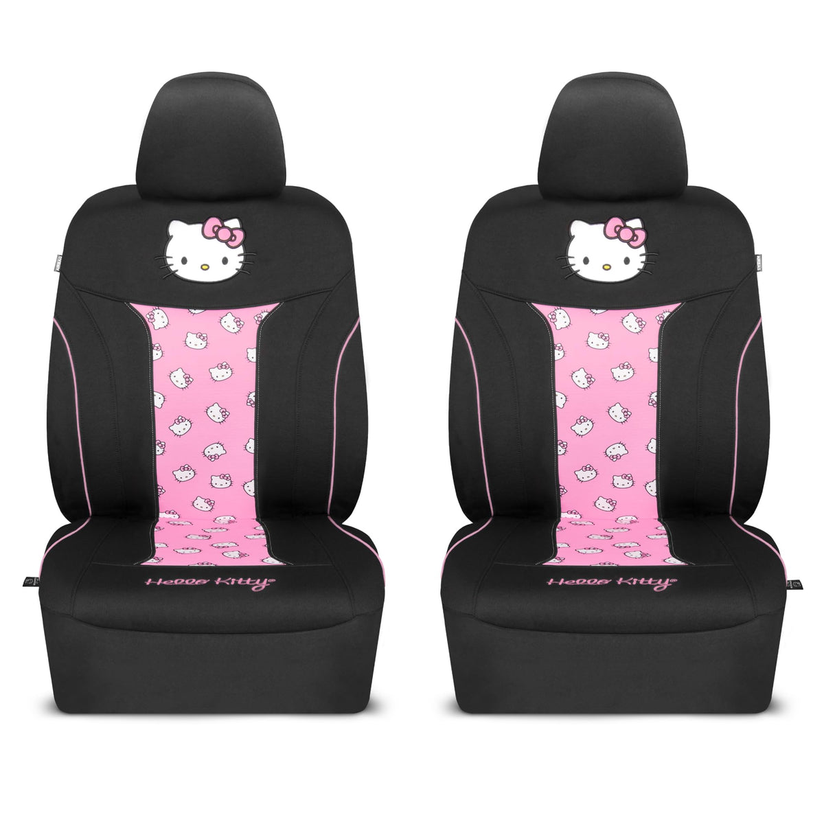 Carbella Hello Kitty lifestyle car interior styled showing vibrant pink accents