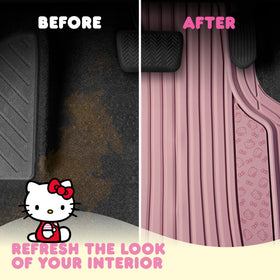 Carbella Hello Kitty size comparison with shoe demonstrates full-foot coverage