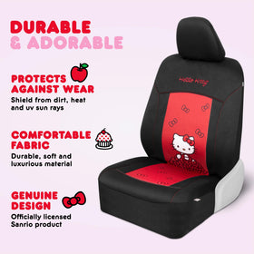 Carbella Hello Kitty steering wheel cover close-up improving grip and comfort