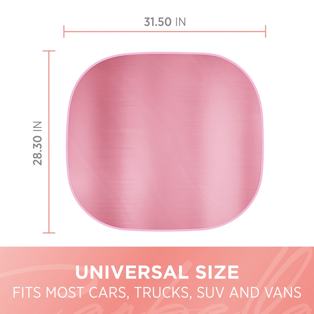Carbella sunshade in parked lifestyle scene visible through windshield for style and sun protection