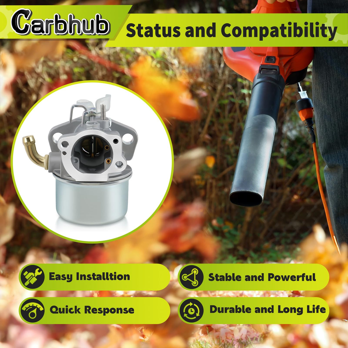 Carbhub air filter detail demonstrating filtration to protect engine components