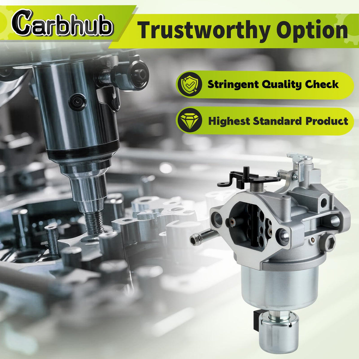 Carbhub 594605 kit contents with gaskets and hardware for complete replacement