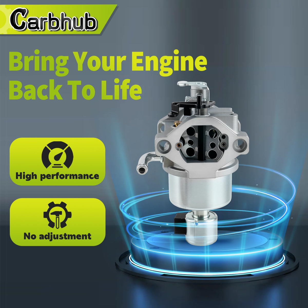 Carbhub 594605 next to ruler showing scale for measurement and fit assessment