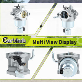 Carbhub air filter and spark plug detail illustrating included parts for faster repair