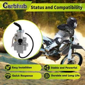 Carbhub carburetor close-up of throttle mechanism illustrating precise control benefit