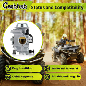 Carbhub close-up of throttle linkage detail for smoother throttle control