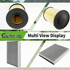 Carbhub engine filter media close-up highlighting dust-trapping performance