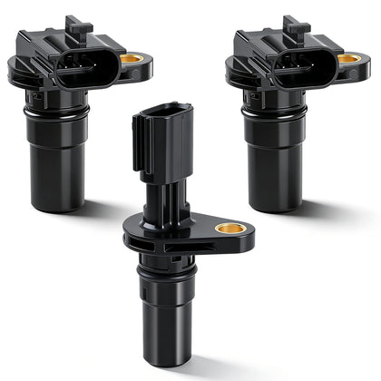 Carbhub front view of three transmission speed sensors showing kit contents and fit
