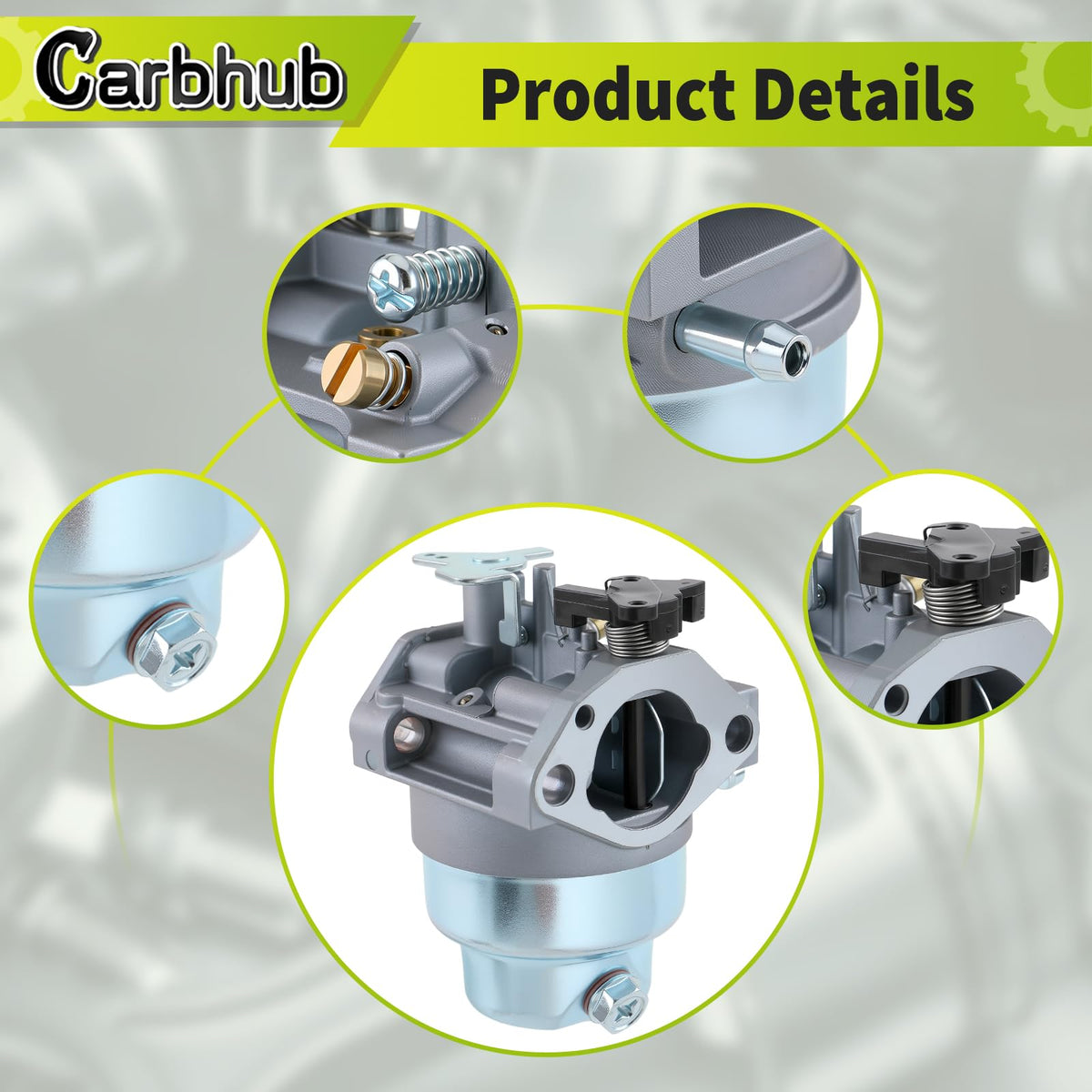 Carbhub fuel line detail illustrating secure fuel flow and leak prevention