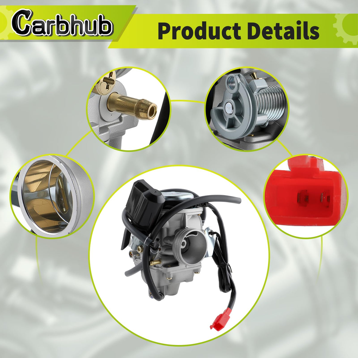Carbhub carburetor installed on 150cc scooter demonstrating straightforward swap