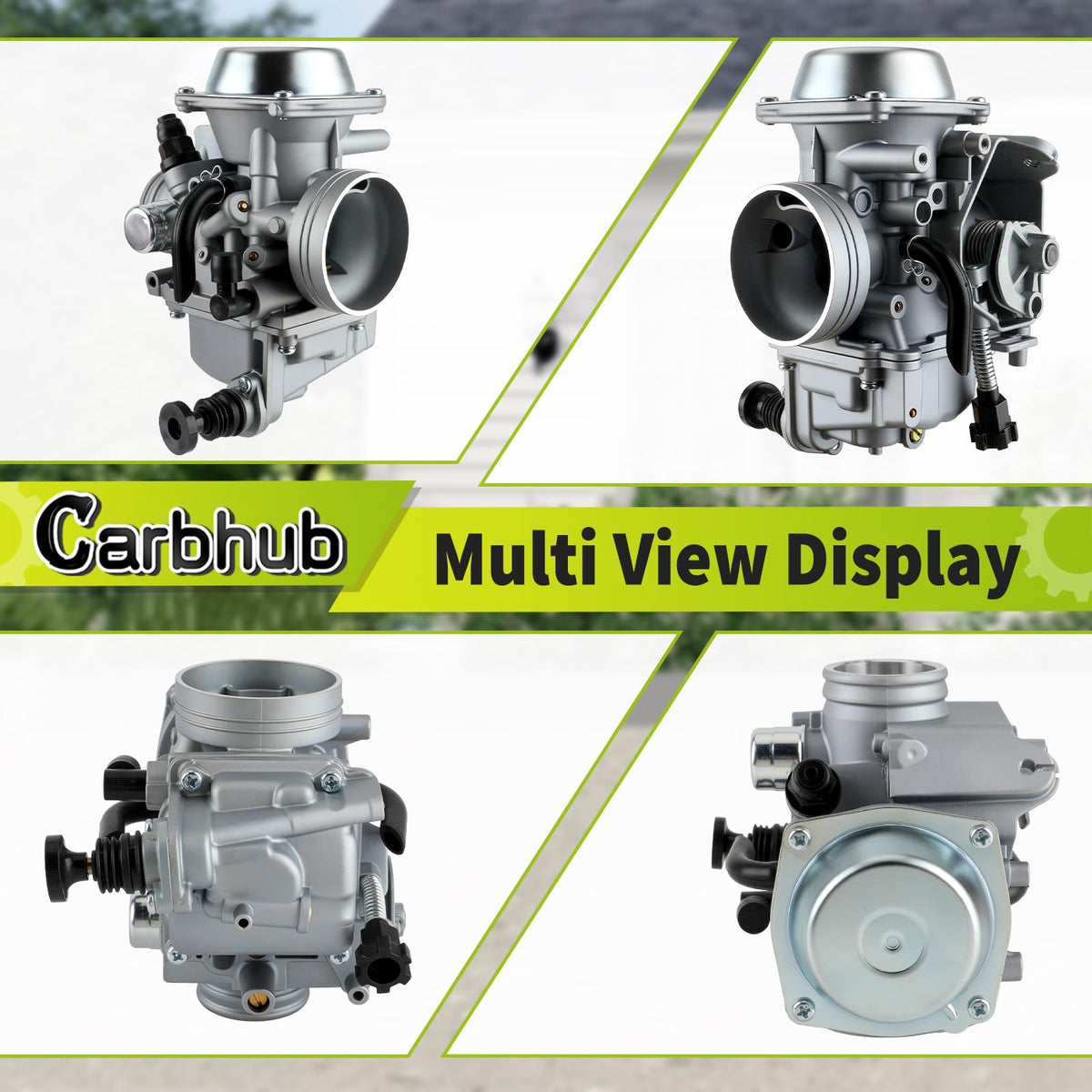 Carbhub carburetor installed on a Foreman 450 ATV demonstrating compatibility