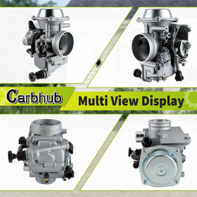 Carbhub carburetor installed on a Foreman 450 ATV demonstrating compatibility