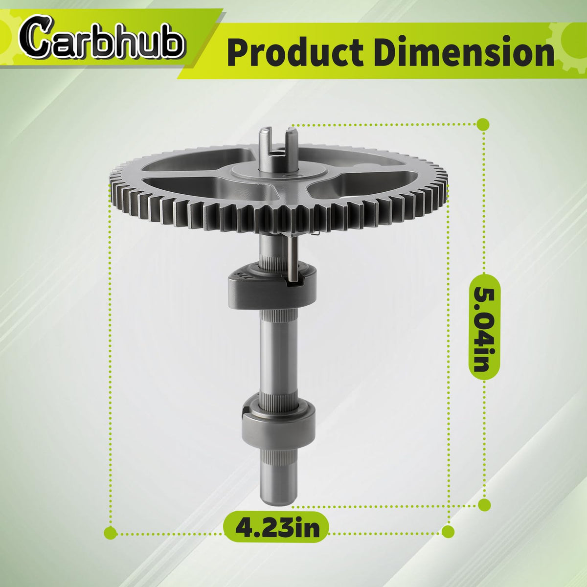 Carbhub complete kit layout with camshaft, gaskets, rods, and seals for full replacement