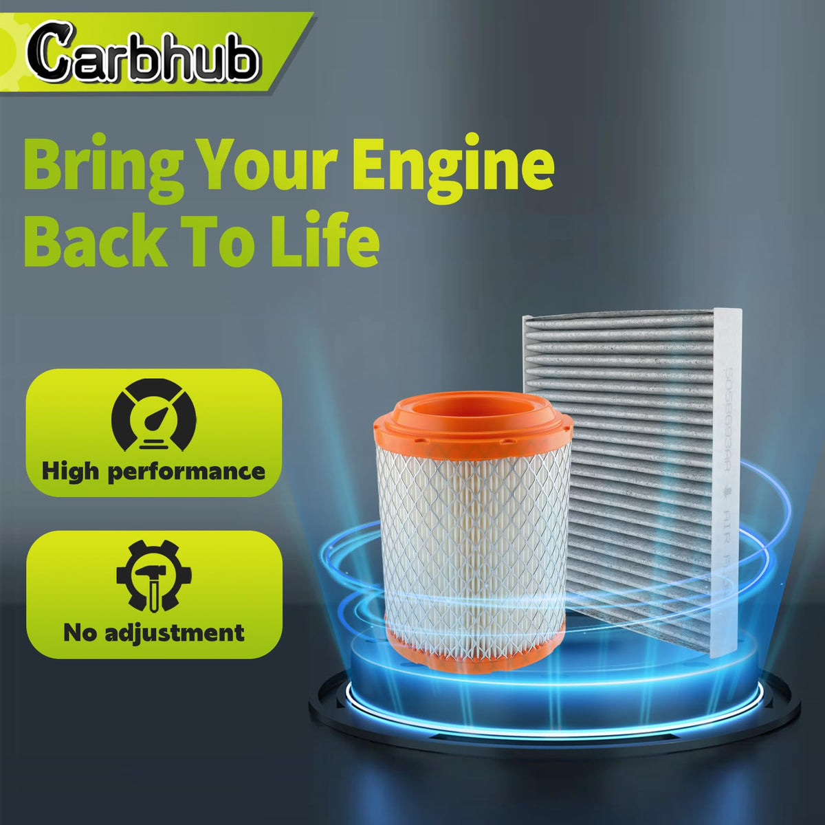 Carbhub lifestyle image of vehicle on road post-service, restored airflow benefit