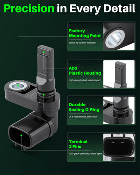 Carbhub rear sensor detail showing sealed housing for weather protection