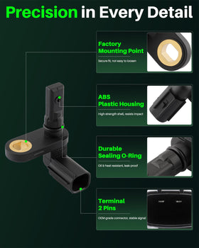 Carbhub rear sensor housing close-up highlighting corrosion-resistant benefit