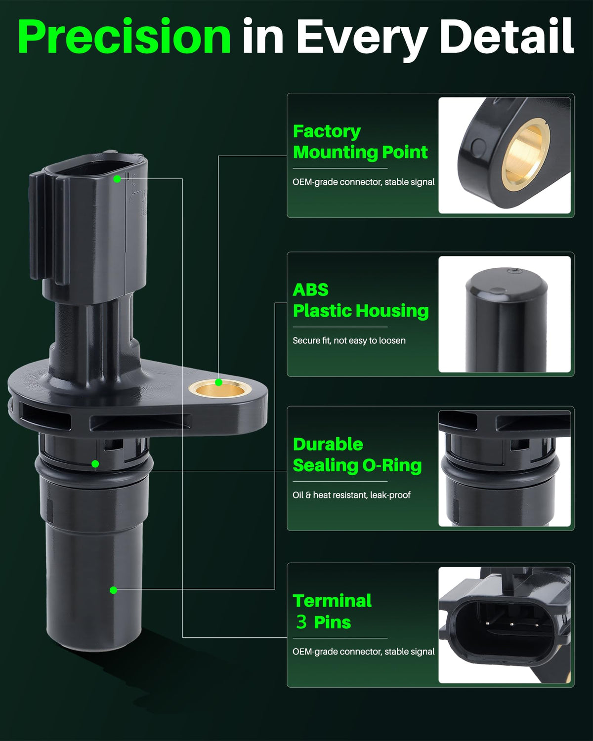 Carbhub sensor electrical connector showing OE-style plug for easy installation
