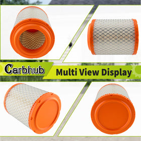 Carbhub filters beside ruler for scale, confirm correct fitment benefit