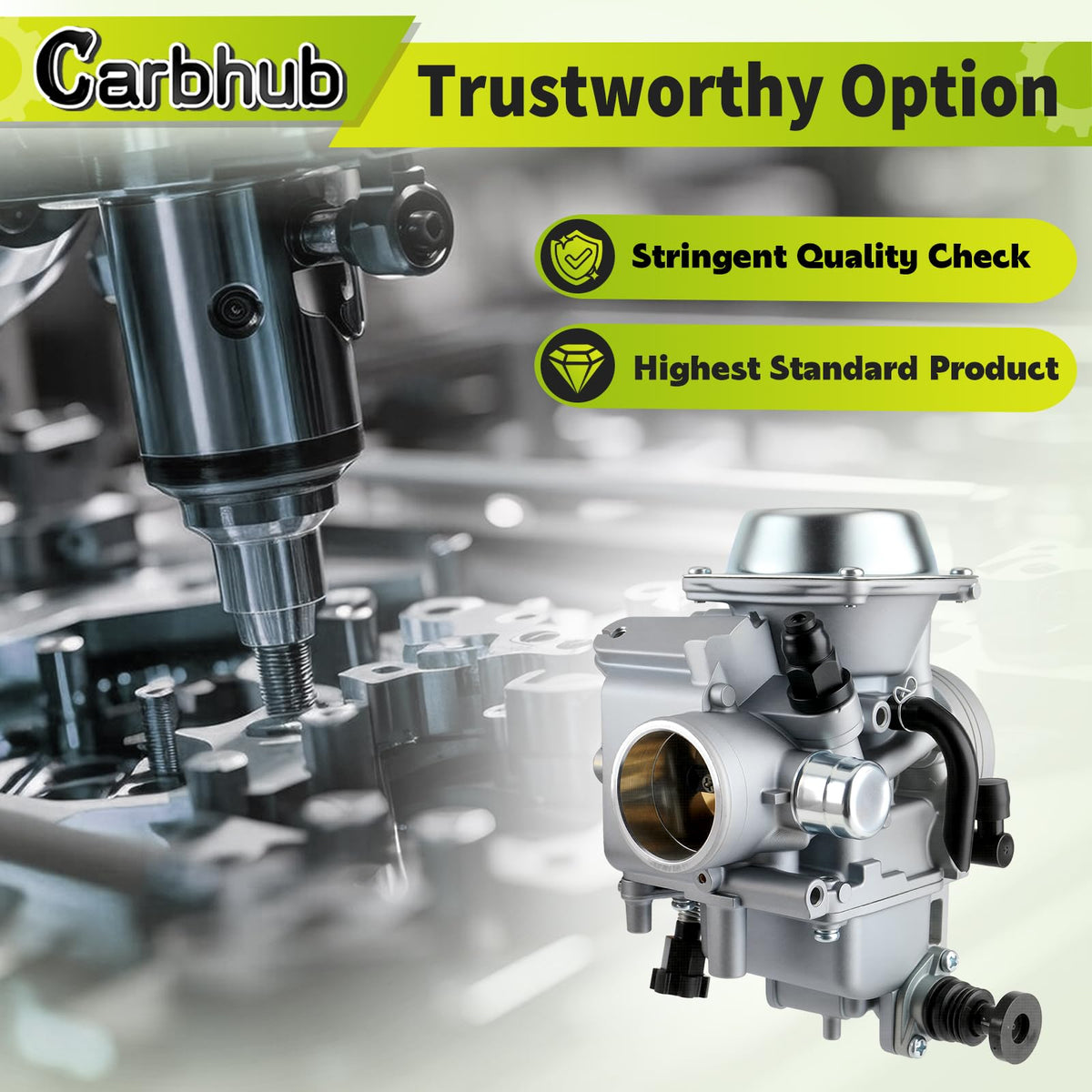 Carbhub throttle cable and black base cover included for easier installation