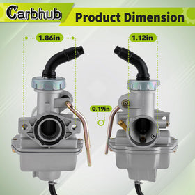 Carbhub throttle cable and grip arrangement demonstrating ready-to-install convenience