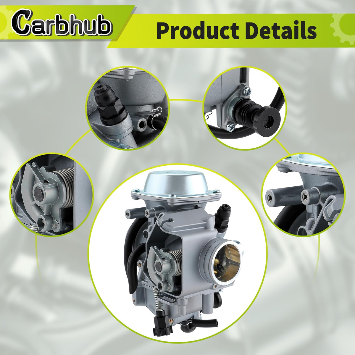 Carbhub close-up of plunger choke starter valve for improved cold starts