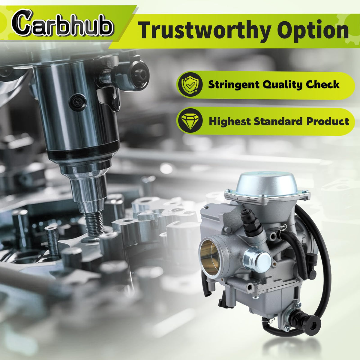 Carbhub throttle base cover with screws included for secure throttle assembly