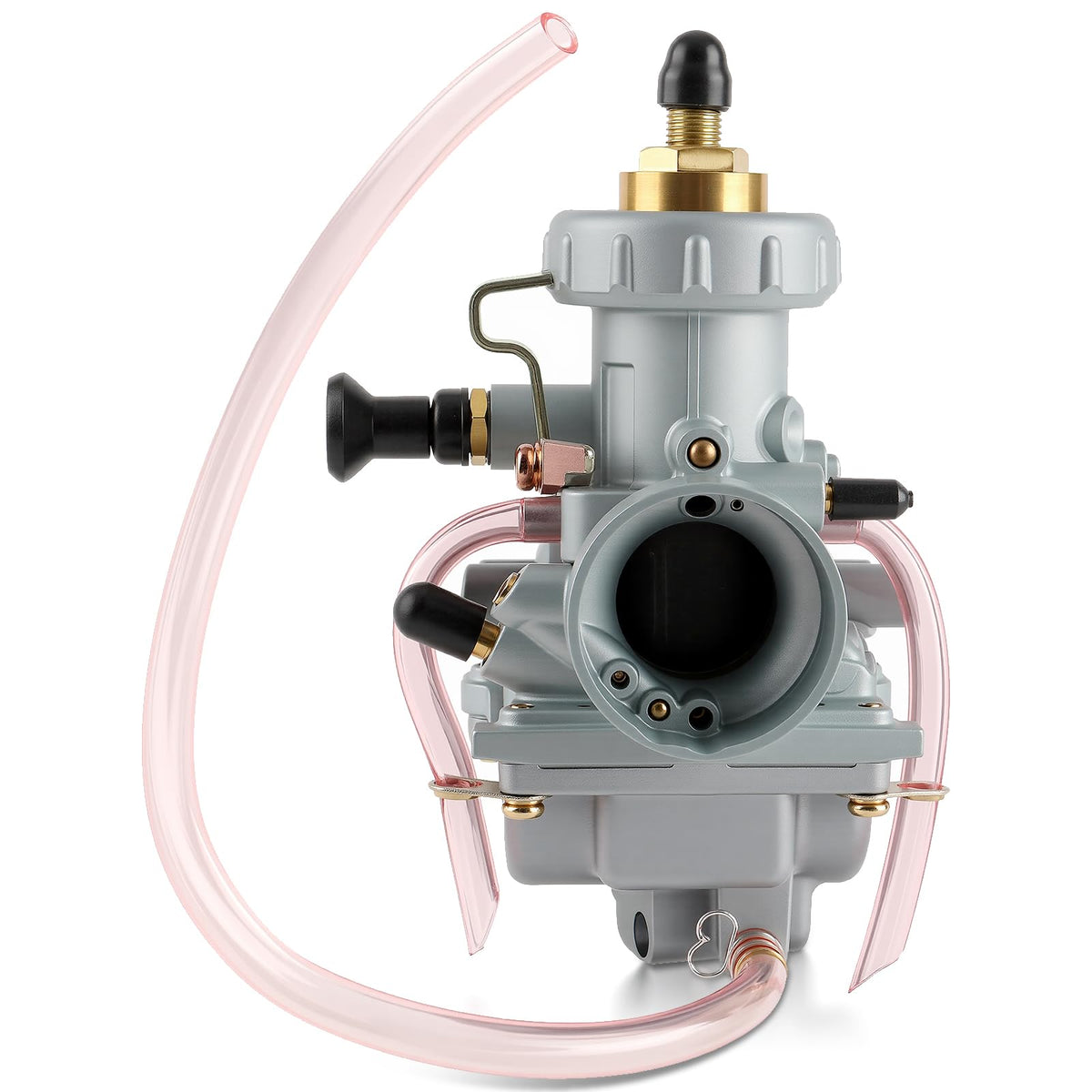 Carbhub front view of YFS200 carburetor showing clean casting and fitment benefit