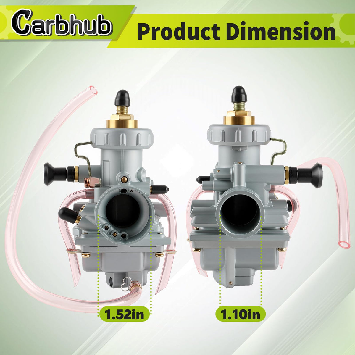 Carbhub close-up of mounting flange and bolt holes for secure installation benefit