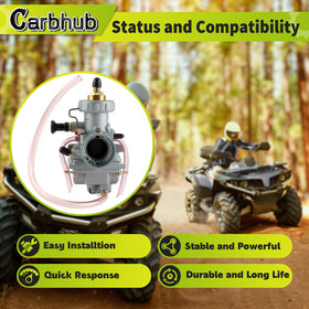 Carbhub side view showing fuel inlet and outlet for accurate connection benefit