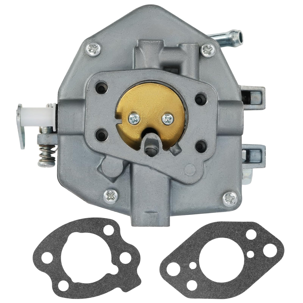 Carbman carburetor front view showing clean casting and bolt holes for easy replacement