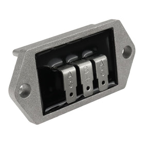 Carbman regulator front view showing correct fit and durable housing benefits