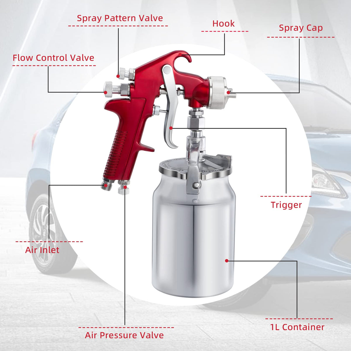 CarBole brass nozzle close-up highlighting durable metal tip for consistent spray