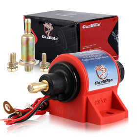 CarBole pump front view showing compact design and quick install benefit