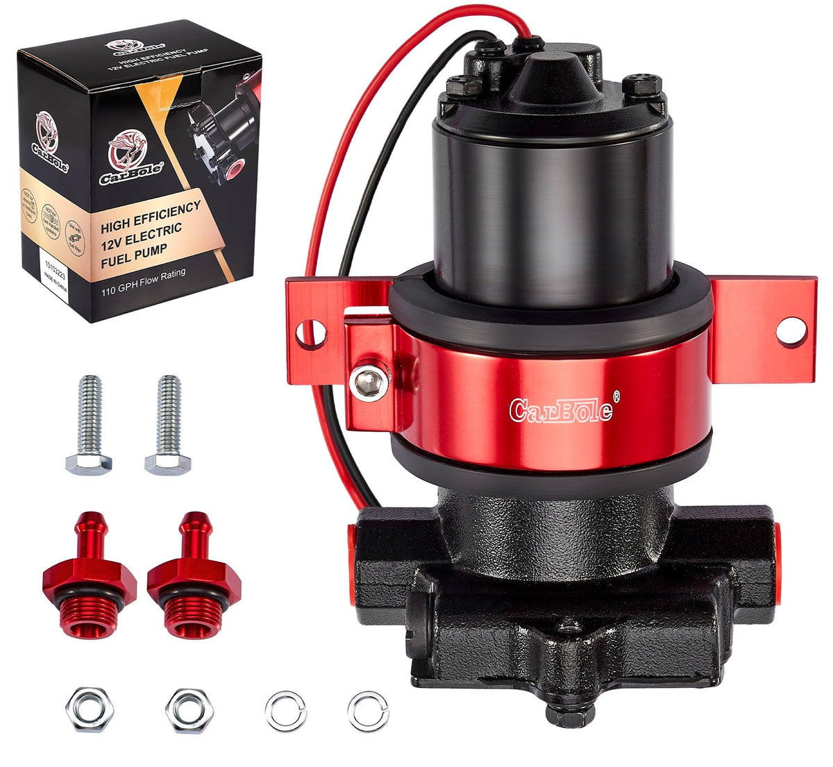 CarBole front view with bracket showing compact design and easy mounting
